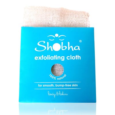 Shobha Exfoliating Cloth  Reusable Natural Body Scrubber  Remove Dead Skin and Prevent Ingrown Hairs  Washcloth Suitable for Sensitive Body and Bikini Areas  Shower Loofah Alternative