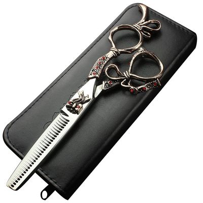 5.5/6-inch professional hair clippers, stainless steel sharp hair clippers, specialized for hairdressers (6-inch thinning shear-B)