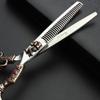 5.5/6-inch professional hair clippers, stainless steel sharp hair clippers, specialized for hairdressers (6-inch thinning shear-B) view 4