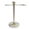 Luxury Razor and Brush Stand, The Admiral by VIKINGS BLADE, Ancient Viking Look with Heavy Distressed Stainless Steel & Brass, Extra Wide Openings, Fits Most Razors and Brushes view 1