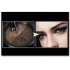 2 Colors Waterproof Air Cushion Eyebrow Cream Powder Makeup with Duo 2 End Eyebrow Brushes (Dark Brow Set) view 2