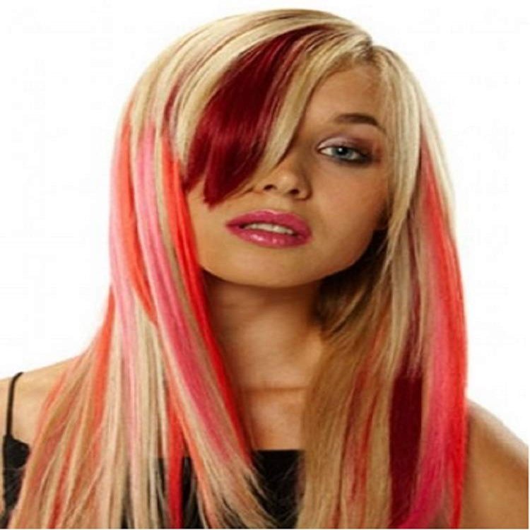 16" easiLites Clip Human Hair Highlight by easihair ( Color - Lemon Tart )