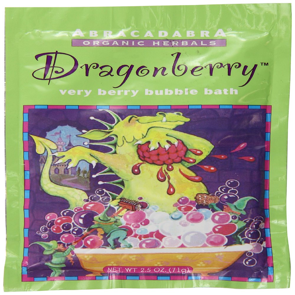 Abracadabra Organic Herbals Bubble Bath, Dragonberry Very Berry, 2.5 Ounce