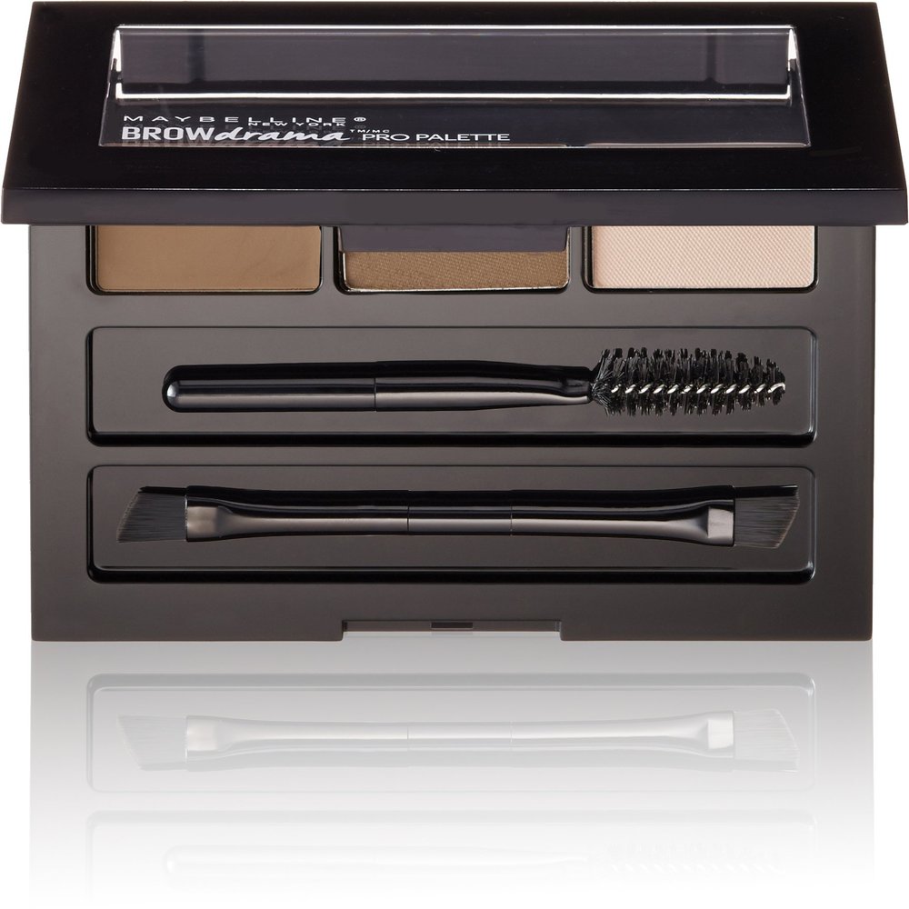 Maybelline New York Brow Drama Pro Eyebrow Palette, Soft Brown, 0.1 oz.