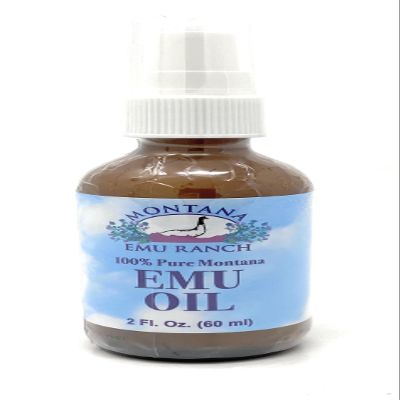 100% Pure Montana Emu Oil Montana Emu Ranch Co. 2 oz Liquid