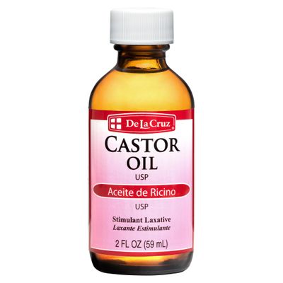 De La Cruz Castor Oil - 100% Pure Castor Oil for Hair, Skin, Eyelashes, and Eyebrows - USP Grade, 2 FL Oz