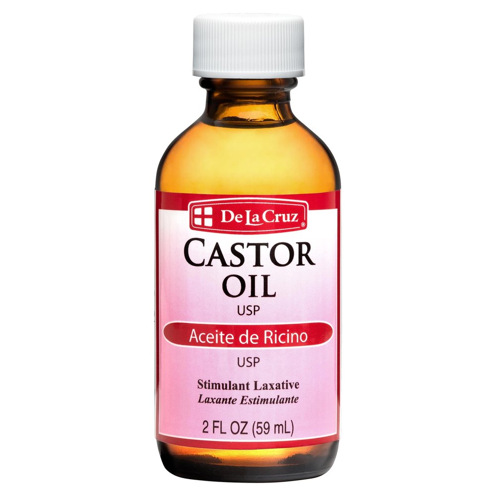 De La Cruz Castor Oil - 100% Pure Castor Oil for Hair, Skin, Eyelashes, and Eyebrows - USP Grade, 2 FL Oz