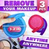 Makeup Remover Cloth Exfoliating Face Scrub - 3Pcs Microfiber Cloth Facial Blackhead Remover Reusable Eye Makeup Remover Pads Face Cleansing Wipes for Women, Men - Exfoliating Washcloth Acne Wipes view 2