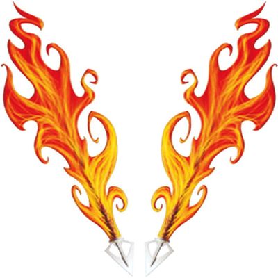 Car-Skin-Tattoo Flames, 115 x 100 mm ~~~