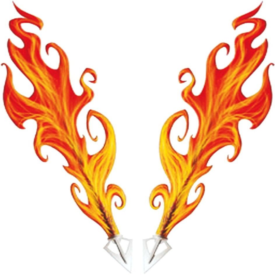 Car-Skin-Tattoo Flames, 115 x 100 mm ~~~