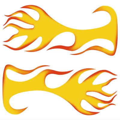 carstyling XXL Car-Tattoo Flames