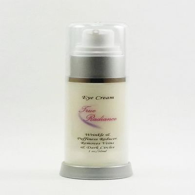 True Radiance Lineless Eye cream removes crows feet, dark circles and Puffiness, fine lines. Anti-aging, anti-wrinkle and more. Also has 10% Reguage, 10% Syncoll, 8% Pepha-tight, DMAE, Glycerin and much more. PARABEN FREE 1 oz eye cream.