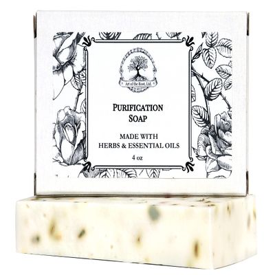 Art of the Root Purification Shea Herbal Soap Bar | Handmade with Herbs | Spiritual Putification Rituals | Wiccan Pagan Hoodoo Conjure