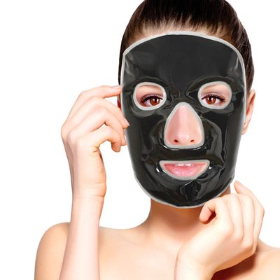 FOMI Cold Clay Facial Ice Mask | Cooling Face Mask for Acne, Swollen Face, Puffy Eyes, Dark Circles, Headache, Migraine, Sinus Relief | Fabric Backing | Natural Clay Filling (X-Large)