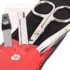 3 Swords Germany - brand quality 3 piece manicure pedicure grooming kit set for professional finger & toe nail care scissors tool genuine leather case in gift box, Made in Solingen Germany (02662) view 3