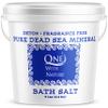 One With Nature 100% Pure Dead Sea Salt for Bath, 5lb Unscented. Dead Sea Salt is high in Essential Minerals, Such as Magnesium, Sulfur, Zinc, Potassium. Exfoliates, Nourishes Skin, Helps Restore pH view 1