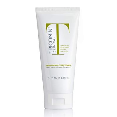 NEOVA Tricomin Reinforcing Conditioner- moisture-rich formula. Reinforce and strengthen hair to minimize strand breakage and split ends