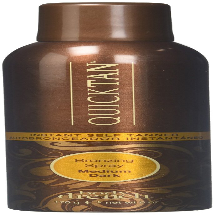 Body Drench QuickTan Instant Self Tanner Bronzing Spray, Medium/Dark Tan, 6 fl oz (Pack of 3)