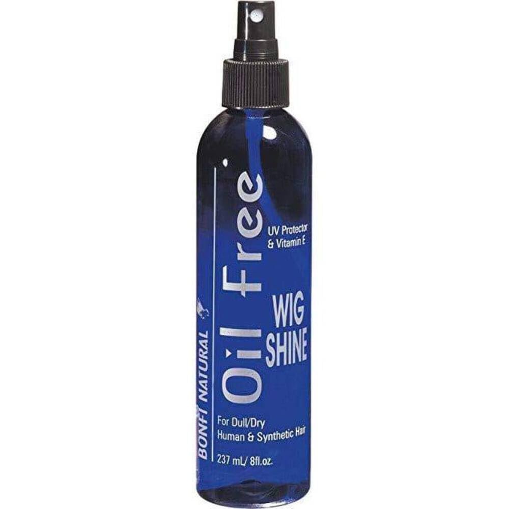 Bonfi Natural Oil-Free Wig Shine Spray  Lightweight Gloss & Frizz Control for Wigs, Weaves & Natural Hair (2 oz)