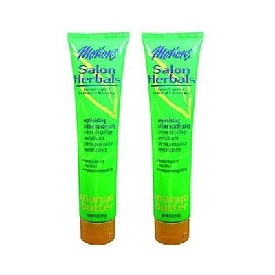 2-PACK MOTIONS Salon Herbals Mango Butter Replenishing Creme Hairdressing 6 oz.