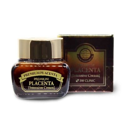 3W CLINIC Premium Placenta Intensive Cream 1.69Oz Moisturizing Nutrition