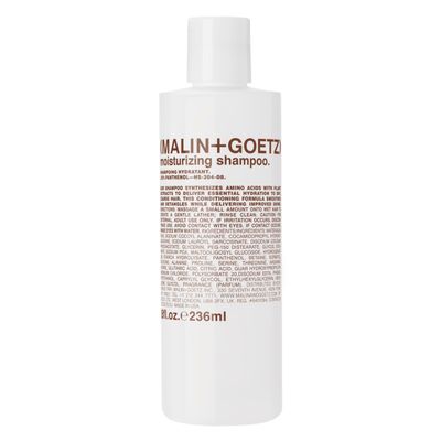 Malin + Goetz Moisturizing Hair Shampoo, 8 Fl. Oz.  Hydrating Shampoo for Women & Men, All Hair Types, Hair Treatment for Dry Damaged Hair, Vegan & Cruelty-Free