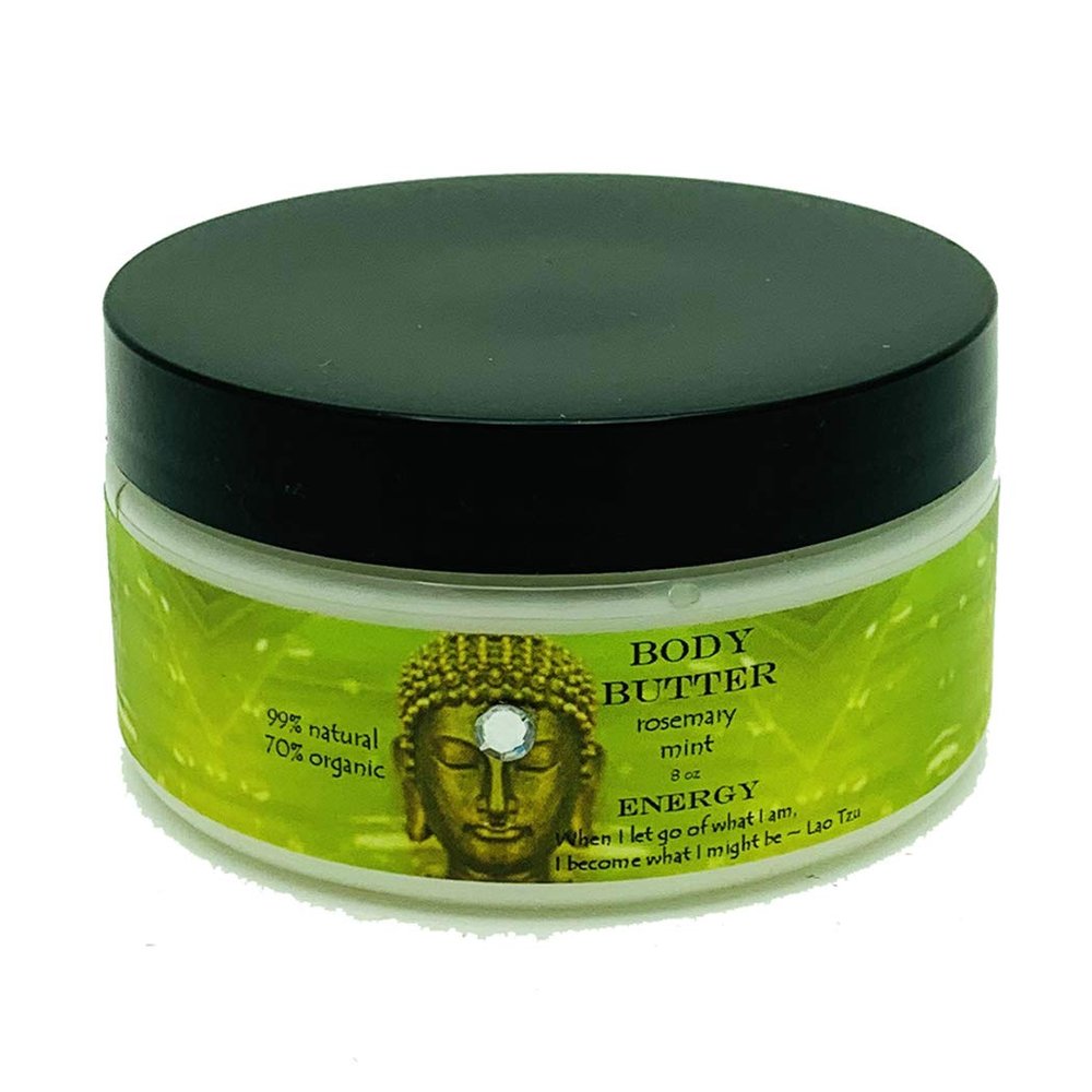 8 oz Buddhalicious Organic Body Butter Energy