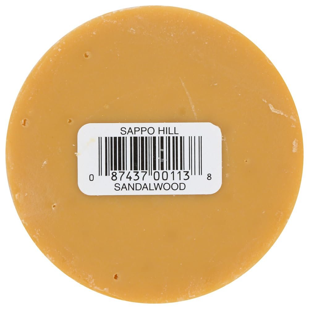 2 Packs of Sappo Hill Sandalwood Glycerine Soap - 3.5 Oz - Case Of 12