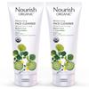 Nourish Organic Face Cleanser, Watercress + Cucumber 2-Pack, 6 Oz Ea view 1