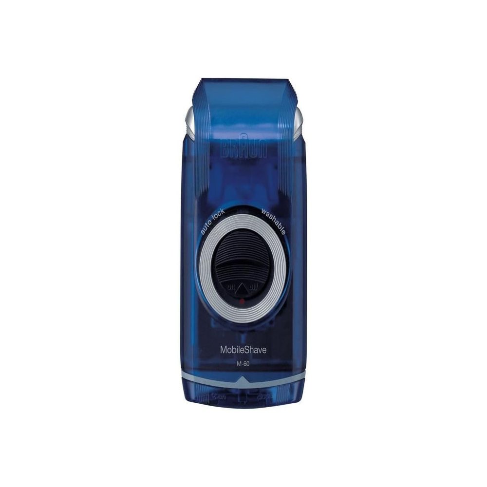 Braun Shaver #M60B Mobile, Blue, 1 Count