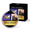 24K Organic Beard Balm- Soothing Leave-in Conditioner - All Natural - Organic Oils and Butters Soothes Itching, Thickens, Softens, and Styles Beard view 1