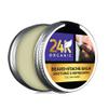 24K Organic Beard Balm- Soothing Leave-in Conditioner - All Natural - Organic Oils and Butters Soothes Itching, Thickens, Softens, and Styles Beard view 2