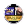 24K Organic Beard Balm- Soothing Leave-in Conditioner - All Natural - Organic Oils and Butters Soothes Itching, Thickens, Softens, and Styles Beard view 3