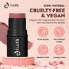 BaeBlu - Organic Blush Tube, Cabernet - 100% Natural Vegan Cream Blush Sticks, Multi-Use Bronzer, & Highlighter for Lips, Cheeks & Eyes, Buildable Shimmer, Gluten-Free, Paraben-Free, Made in USA view 2