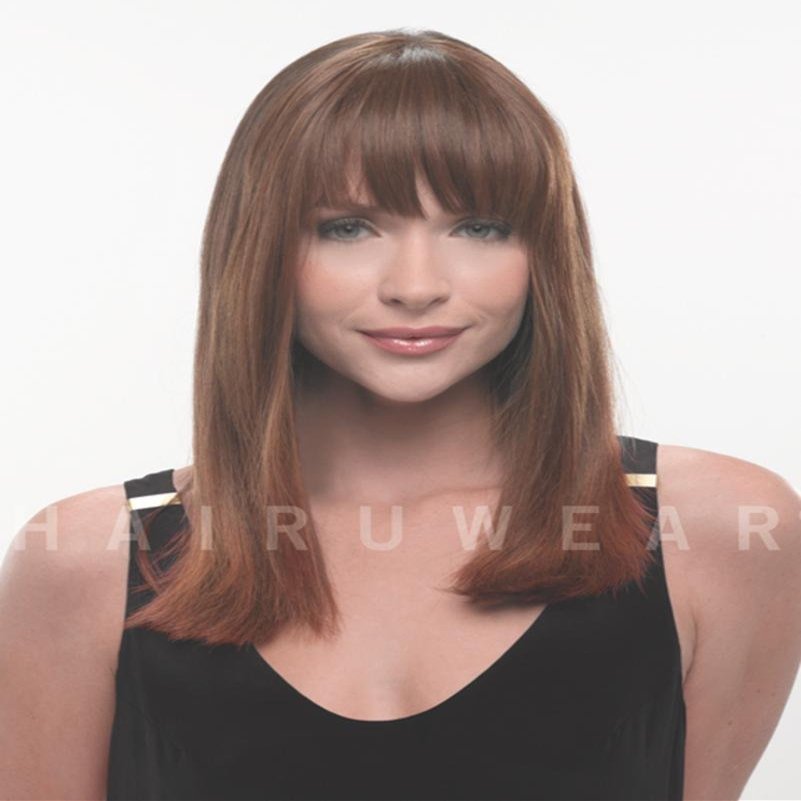 Clip in Bangs Color R6/30H CHOCOLATE COPPER - Hairdo Extensions 9.5" Length Heat Friendly Synthetic Hairpiece Add Bang Fringe