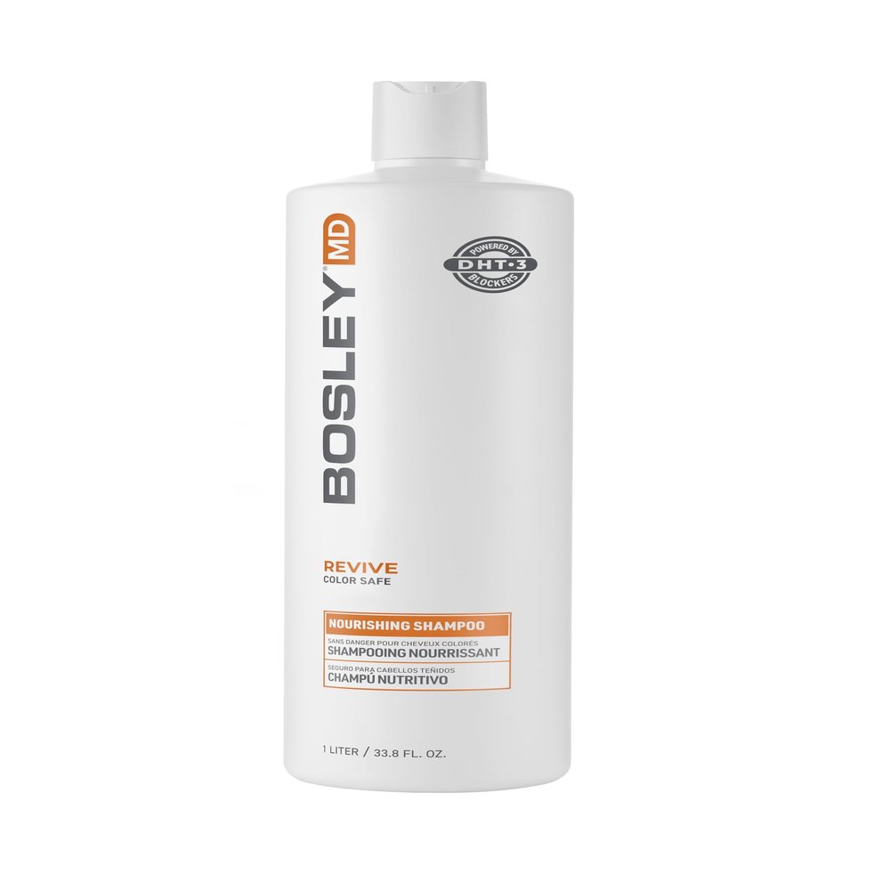 BosRevive Nourishing Shampoo for Thinning Hair (Color Safe) DHT Blocker, Sulfate-Free, Vegan Formula with Biotin, Saw Palmetto & Rosemary Strengthens & Volumizes 33.8 Fl Oz