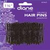 Diane 1.75" Hair Pins, Black, 100 Pins per Card view 1