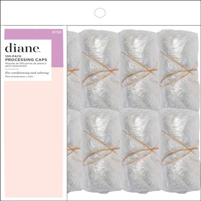Diane Disposable Clear Processing Hair Caps, For Salons, DIY, Conditioning, Dyeing, Hair Treatments (100 Count (Pack of 1))