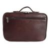 Piel Leather Hanging Cosmetic Utility Kit, Chocolate, One Size view 1