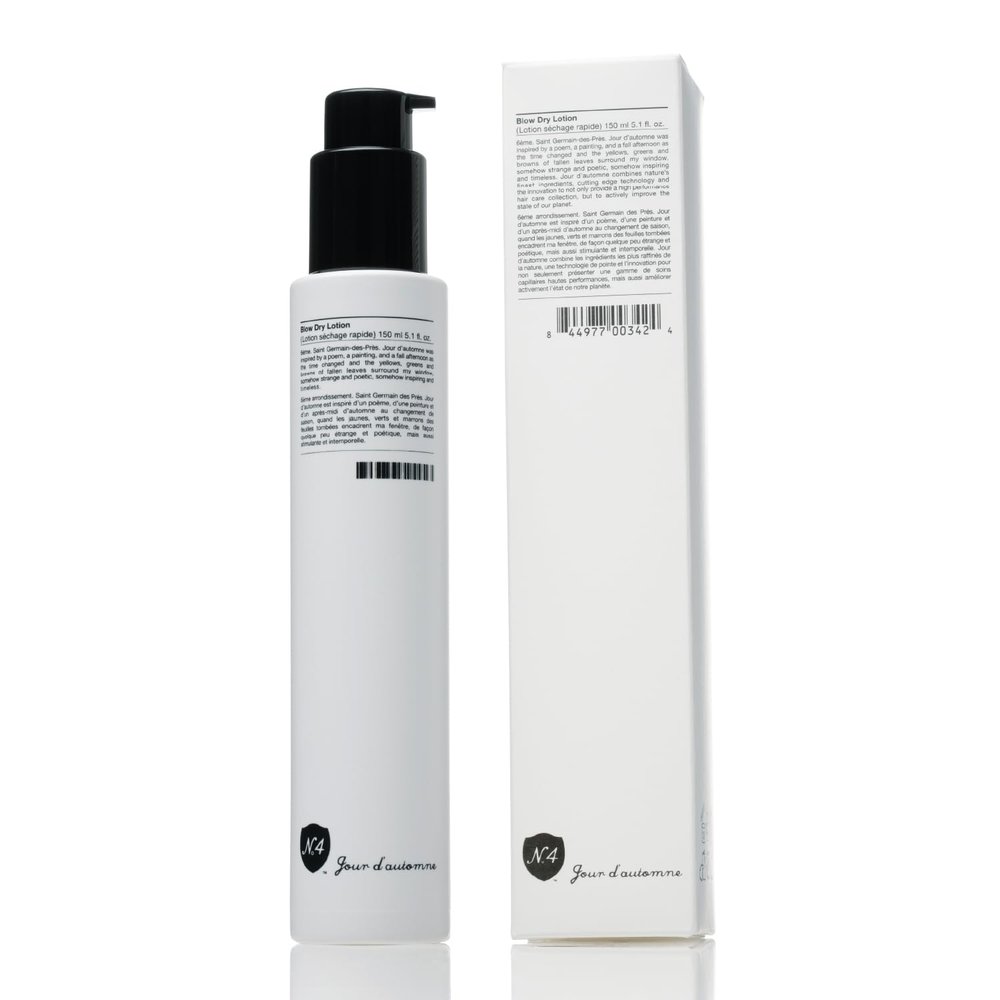 Number 4 Blow Dry Lotion. Hair Styling Cream with Thermal Protection, Reduces Blow Dry Time, Smooth Finish & Volume, Anti-Frizz, 5.1 oz