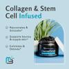 Exfoliating Charcoal Scrub with Collagen & Stem Cells  Salt Scrub for Body Toning, Cellulite, Armpit Detox, and Skin Smoothing for Face, Feet, and Body by M3 Naturals. view 3