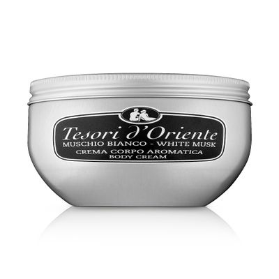 Tesori d'Oriente Body Cream for Women, Moisturizing Cream, Womens Body Cream, Essential Ingredients for Body & Skin Care, with White Musk Fragrance-10.1 fl oz [Made in Italy]- (White Musk)