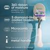 Gillette Venus Deluxe Smooth Platinum Razors for Women, 1 Venus Razor, 2 Razor Blade Refills, Metal Handle with Anti-Slip Grip view 2