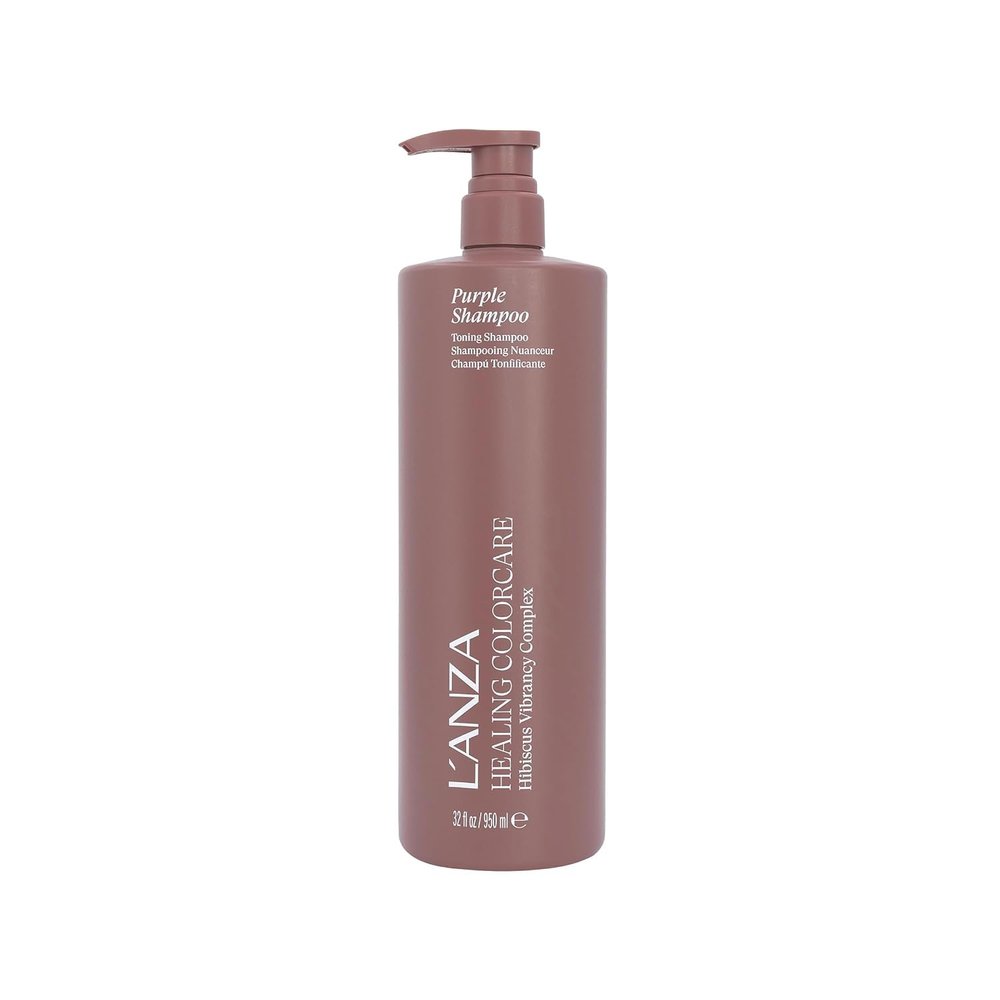 LANZA Healing ColorCare Silver Brightening Shampoo, for Silver, Gray, White, Blonde & Highlighted Hair - Boosts Shine and Brightness while Healing, Controls Unwanted Warm Tones (33.8 Fl Oz)
