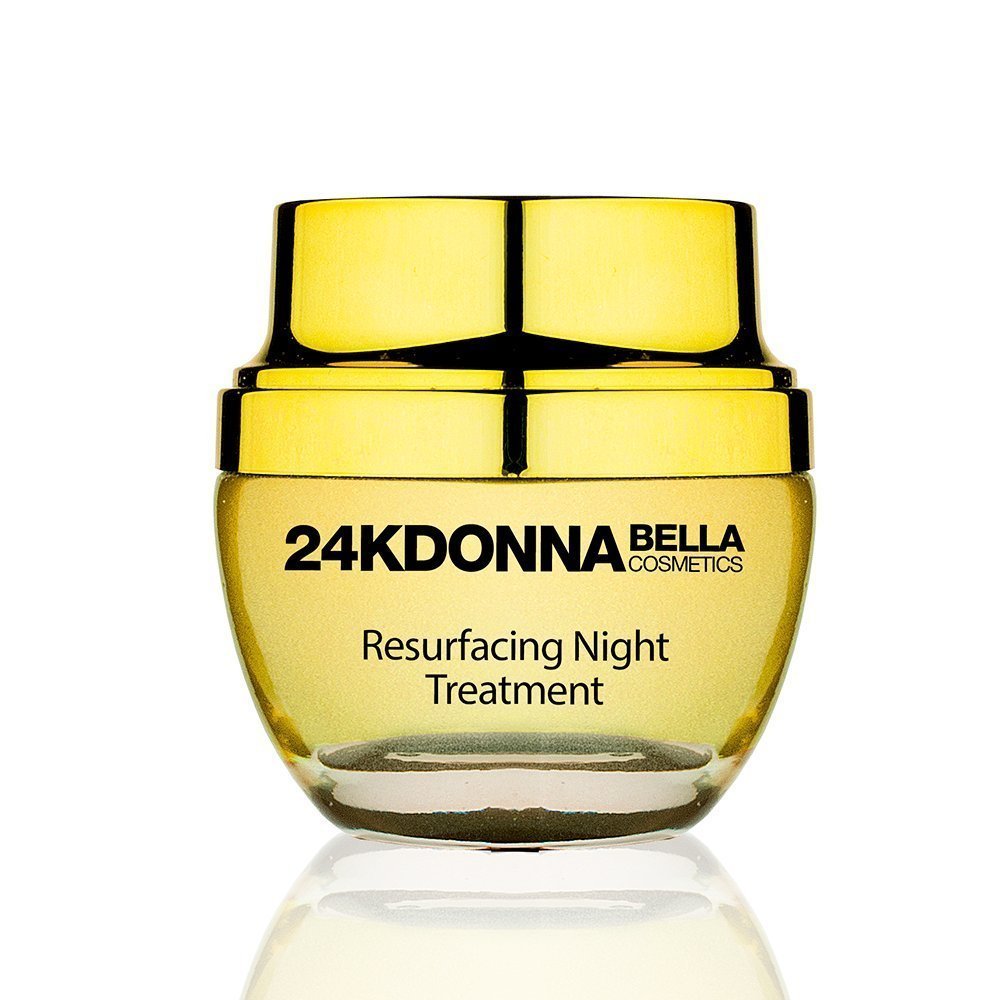 Donna Bella 24K Gold Resurfacing Night Treatment Cream - 50ml - Regenerate the Natural Functions of the Skin