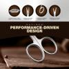 Utopia Care Eyebrow Scissors, Professional Stainless Steel Small Shears for Men and Women, Nose Hair Scissors for Grooming Mustache, Beard, Eyelashes, Ear Hair Trimming, Silver view 4