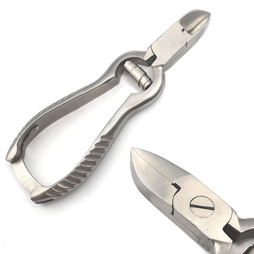 OdontoMed2011 A Star Nail Nipper TOENAIL Clippers for Thick and INGROWN Toe Nail Heavy Duty Nail and Cuticle Clippers 'Barrel Spring Stainless Steel ODM