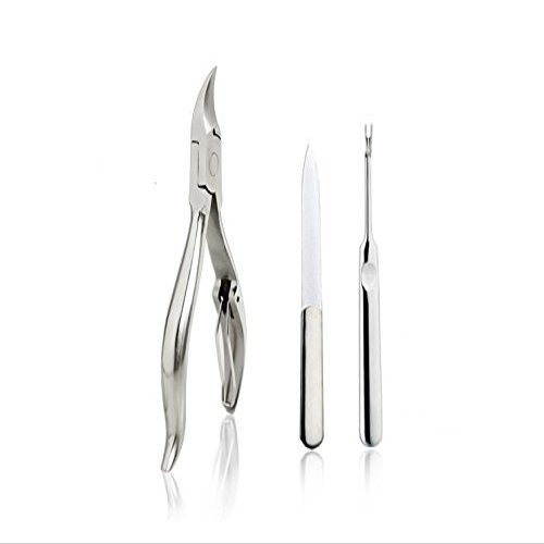 Goege Goege Toenail nail clipper Manicure Set Stainless Steel Personal Manicure & Pedicure Travel & Grooming Kit For Thick and Ingrown Toenails
