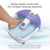 Conair Soothing Pedicure Foot Spa Bath with Soothing Vibration Massage, Deep Basin Relaxing Foot Massager with Jets, Blue/White view 2