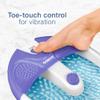 Conair Soothing Pedicure Foot Spa Bath with Soothing Vibration Massage, Deep Basin Relaxing Foot Massager with Jets, Blue/White view 3